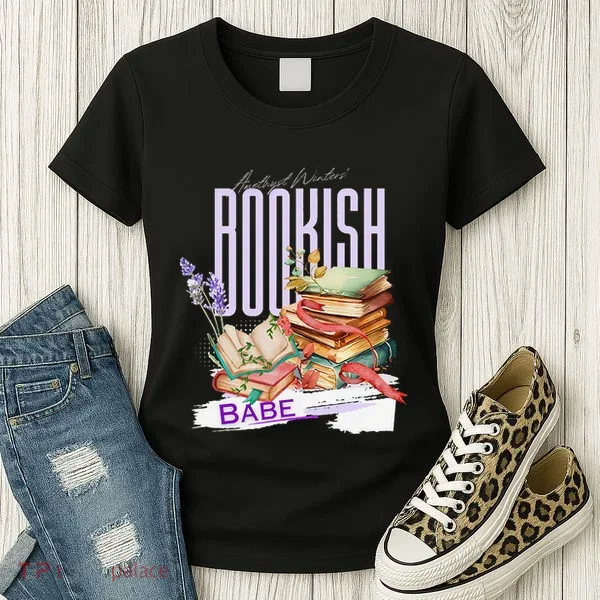 Bookish Babe Dark Romance Merch Funny Women's T-Shirt