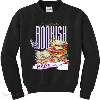 Bookish Babe Dark Romance Merch Funny Kids Sweatshirt