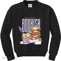 Bookish Babe Dark Romance Merch Funny Kids Sweatshirt thumb 0