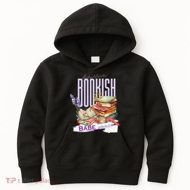 Bookish Babe Dark Romance Merch Funny Kids Hoodie