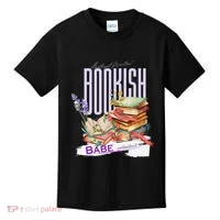 Bookish Babe Dark Romance Merch Funny Kids T-Shirt thumb 0