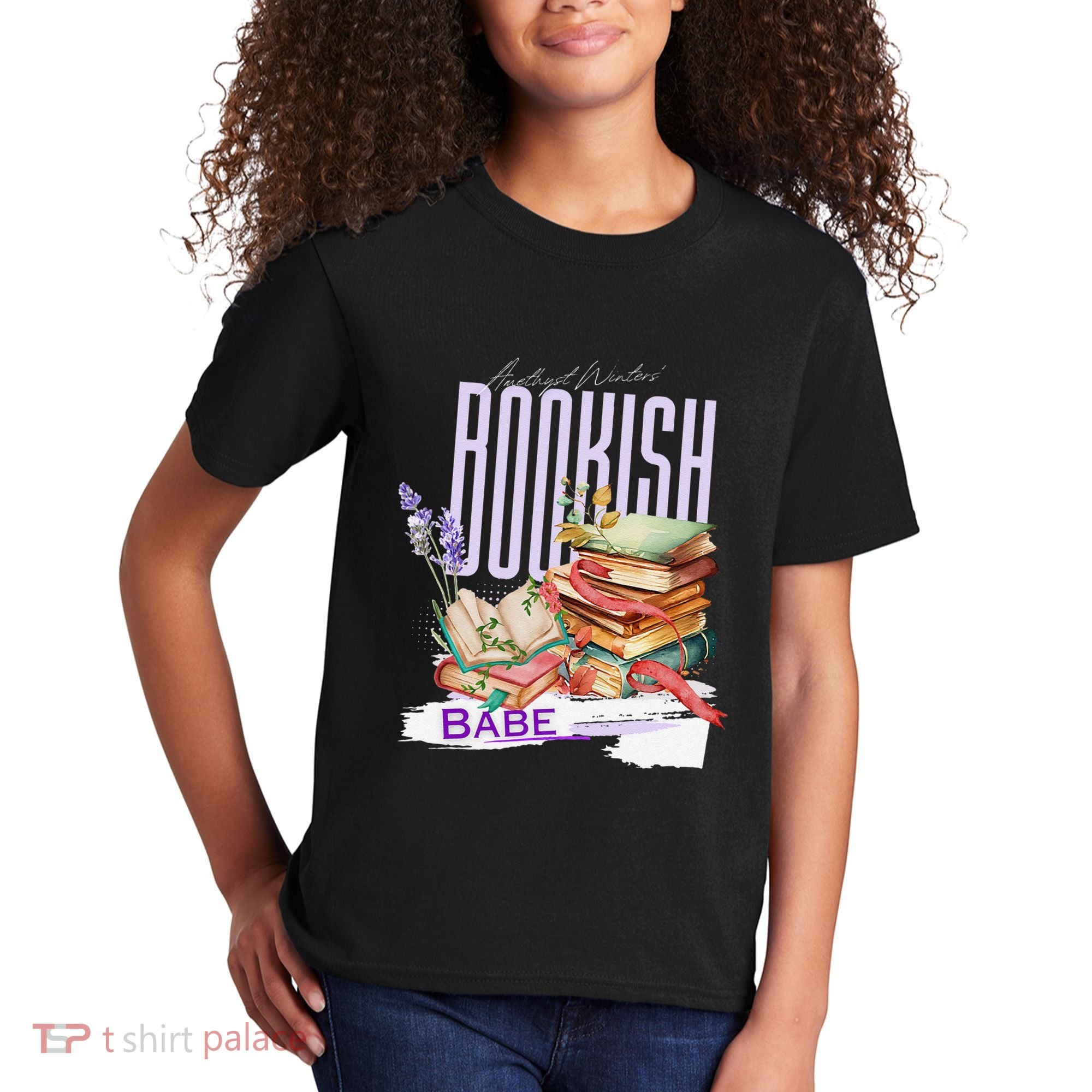 Bookish Babe Dark Romance Merch Funny Kids T-Shirt
