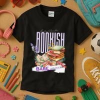 Bookish Babe Dark Romance Merch Funny Kids T-Shirt thumb 3