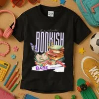 Bookish Babe Dark Romance Merch Funny Kids T-Shirt thumb 3
