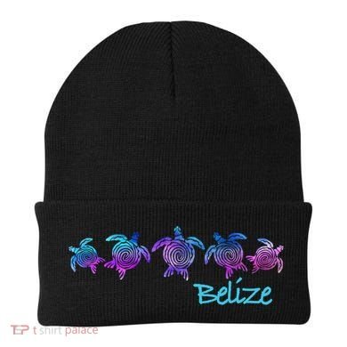 Belize Beach Design / Tribal Turtle Gift Beanie