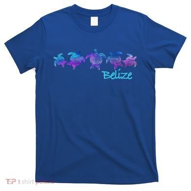 Belize Beach Design / Tribal Turtle Gift T-Shirt