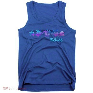 Belize Beach Design / Tribal Turtle Gift Tank Top