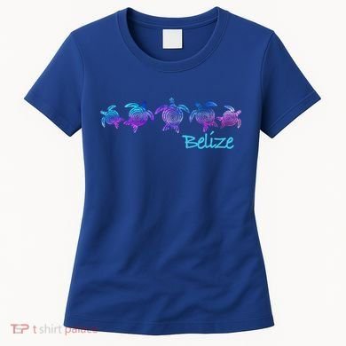 Belize Beach Design / Tribal Turtle Gift Women's T-Shirt