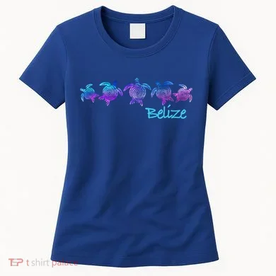 Belize Beach Design / Tribal Turtle Gift Women's T-Shirt