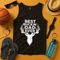Best Buckin Dad Ever Tank Top thumb 4