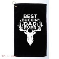 Best Buckin Dad Ever Golf Towel thumb 0