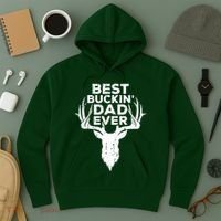 Best Buckin Dad Ever Hoodie thumb 3