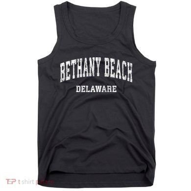 Bethany Beach Delaware De Vintage Varsity Sports Tank Top