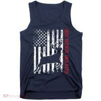 Best Buckin Dad Ever American Flag Deer Hunting Tank Top thumb 0