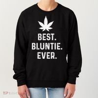 Best Bluntie Ever Funny Stoner Aunt Auntie Marijuana Weed Great Gift Women's Sweatshirt thumb 0