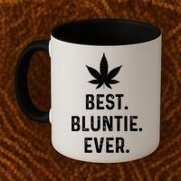 Best Bluntie Ever Funny Stoner Aunt Auntie Marijuana Weed Great Gift Coffee Mug thumb 2