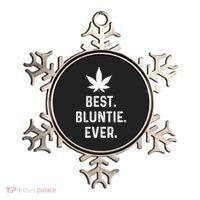 Best Bluntie Ever Funny Stoner Aunt Auntie Marijuana Weed Great Gift Ornament thumb 0