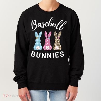 Baseball Bunnies Easter Bunny Mom Funny Gift Women's Sweatshirt