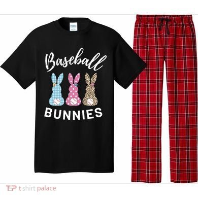 Baseball Bunnies Easter Bunny Mom Funny Gift Pajama Set