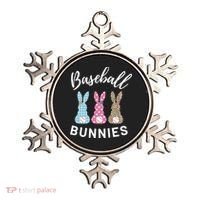 Baseball Bunnies Easter Bunny Mom Funny Gift Ornament thumb 0