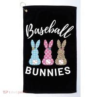 Baseball Bunnies Easter Bunny Mom Funny Gift Golf Towel thumb 0