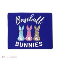 Baseball Bunnies Easter Bunny Mom Funny Gift Mousepad thumb 0