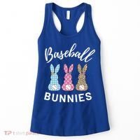 Baseball Bunnies Easter Bunny Mom Funny Gift Women's Tank Top thumb 0