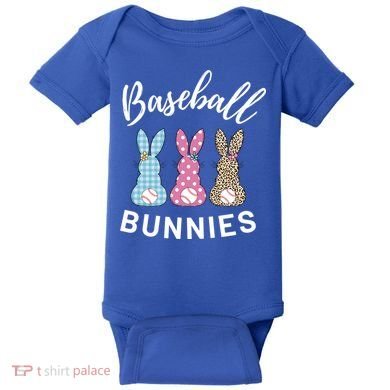 Baseball Bunnies Easter Bunny Mom Funny Gift Baby Bodysuit