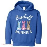 Baseball Bunnies Easter Bunny Mom Funny Gift Toddler Hoodie thumb 0