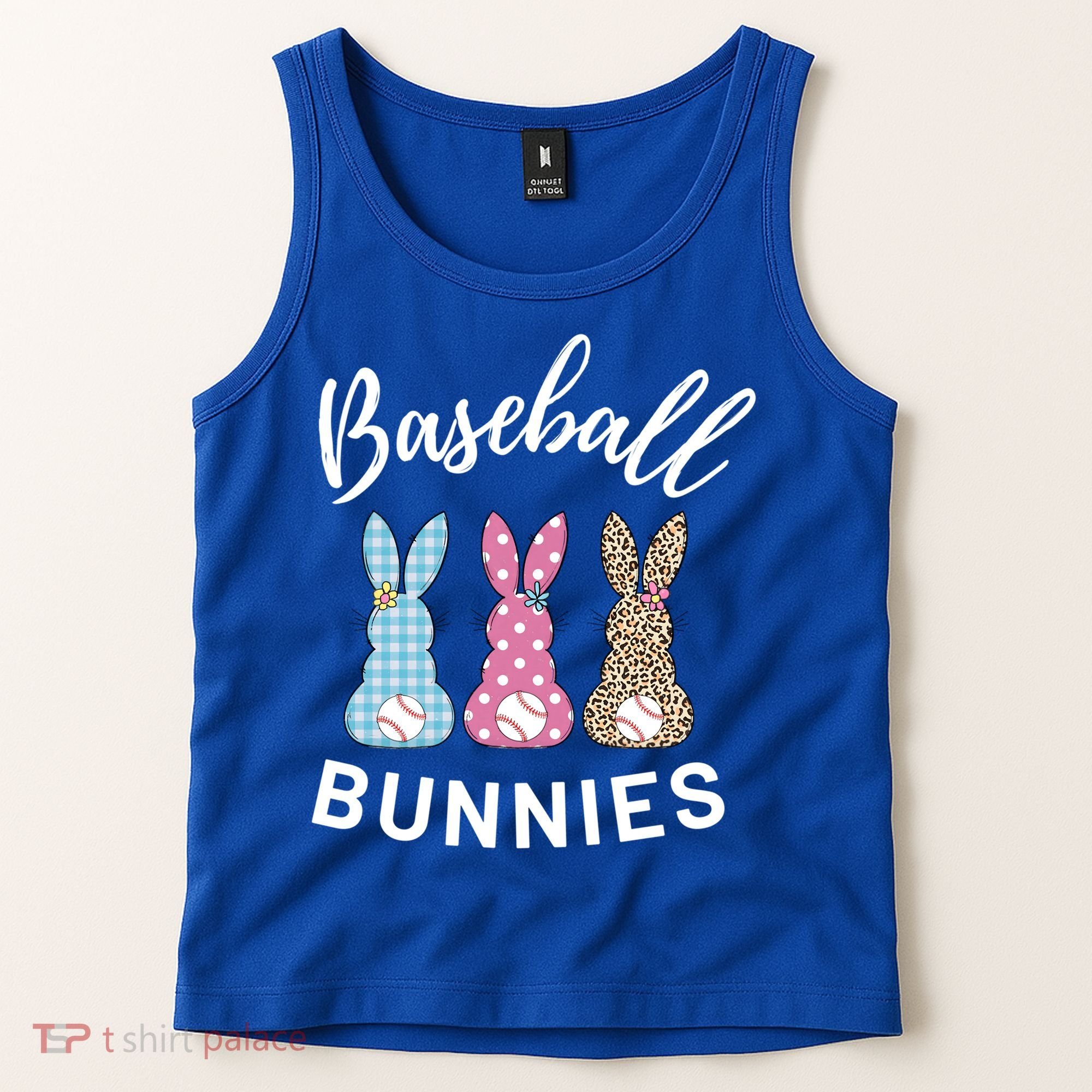 Baseball Bunnies Easter Bunny Mom Funny Gift Tank Top