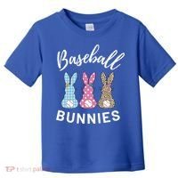 Baseball Bunnies Easter Bunny Mom Funny Gift Toddler T-Shirt thumb 0