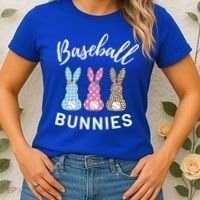 Baseball Bunnies Easter Bunny Mom Funny Gift Women's T-Shirt thumb 2