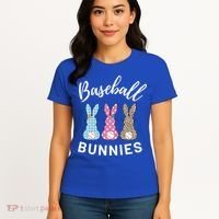 Baseball Bunnies Easter Bunny Mom Funny Gift Women's T-Shirt thumb 4