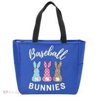 Baseball Bunnies Easter Bunny Mom Funny Gift Tote Bag thumb 0
