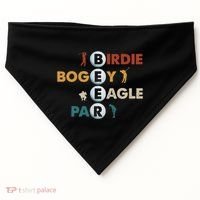 Birdie Bogey Eagle Par Beer Funny Golf Golfing Golfer Gift USA-Made Doggie Bandana thumb 0