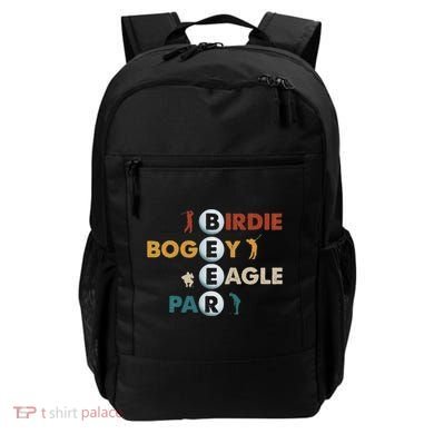 Birdie Bogey Eagle Par Beer Funny Golf Golfing Golfer Gift Backpack