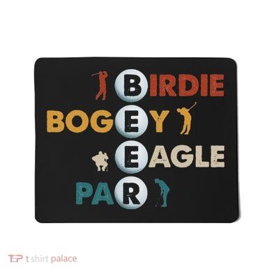 Birdie Bogey Eagle Par Beer Funny Golf Golfing Golfer Gift Mousepad