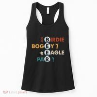 Birdie Bogey Eagle Par Beer Funny Golf Golfing Golfer Gift Women's Tank Top thumb 0