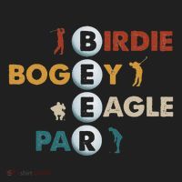 Birdie Bogey Eagle Par Beer Funny Golf Golfing Golfer Gift Golf Towel thumb 3