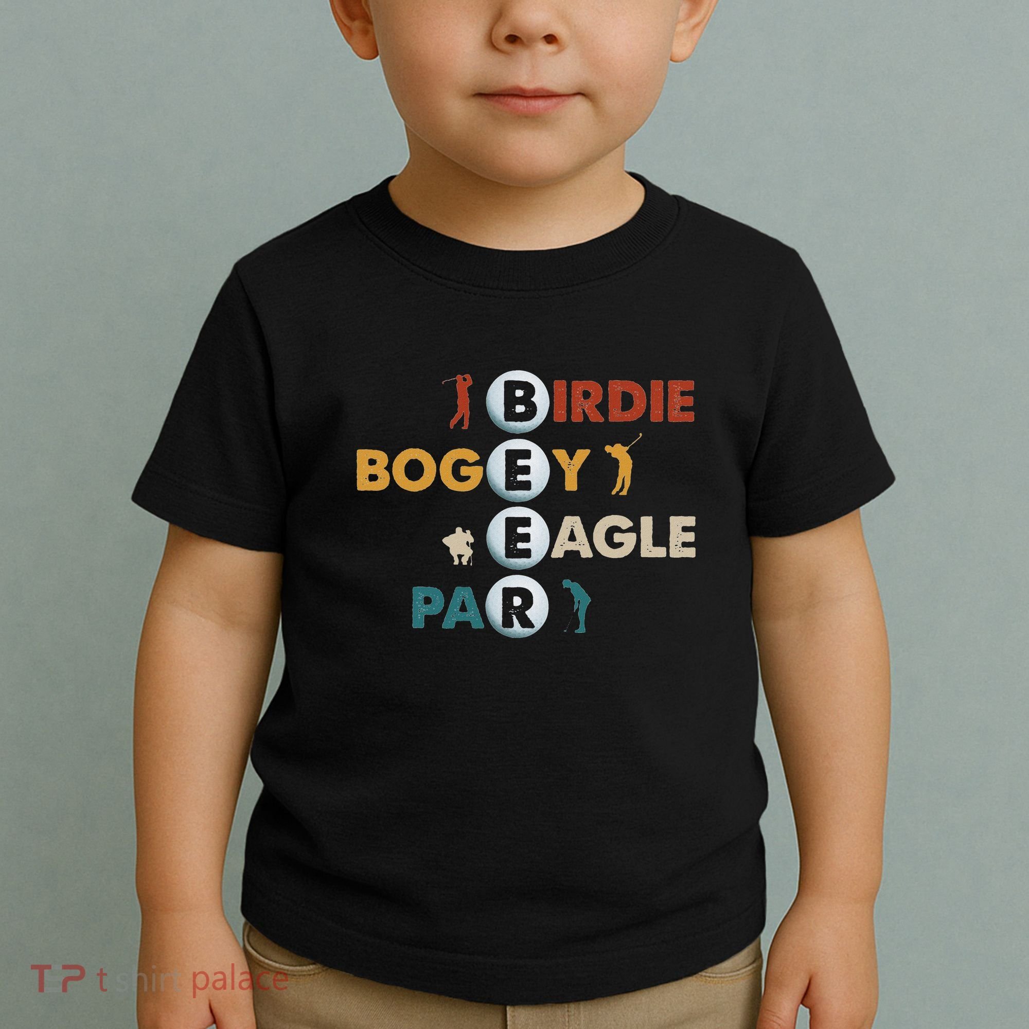 Birdie Bogey Eagle Par Beer Funny Golf Golfing Golfer Gift Toddler T-Shirt