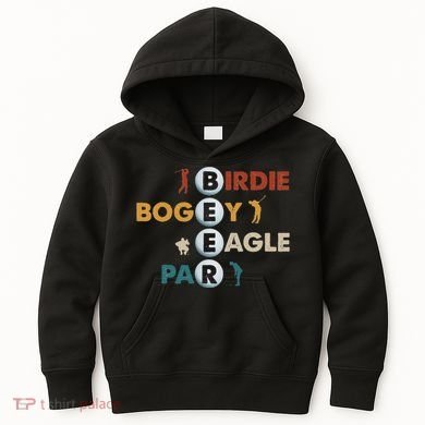 Birdie Bogey Eagle Par Beer Funny Golf Golfing Golfer Gift Kids Hoodie