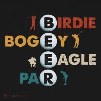 Birdie Bogey Eagle Par Beer Funny Golf Golfing Golfer Gift Kids T-Shirt thumb 4