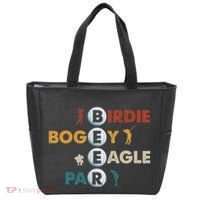 Birdie Bogey Eagle Par Beer Funny Golf Golfing Golfer Gift Tote Bag thumb 0