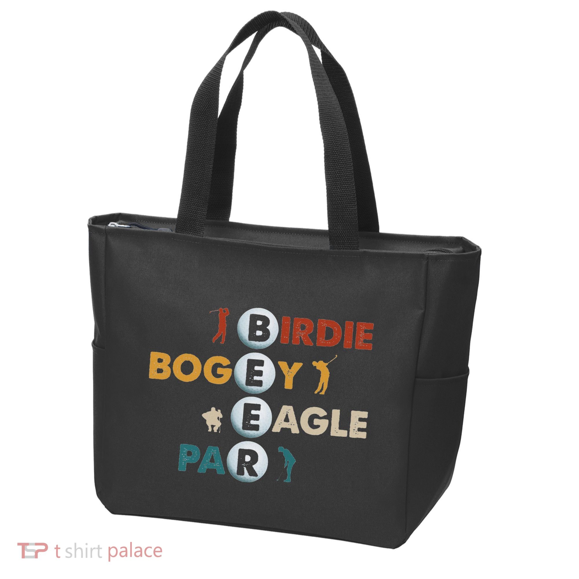 Birdie Bogey Eagle Par Beer Funny Golf Golfing Golfer Gift Tote Bag