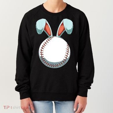 Baseball Bunny Easter Holiday Sport Lover Women's Sweatshirt