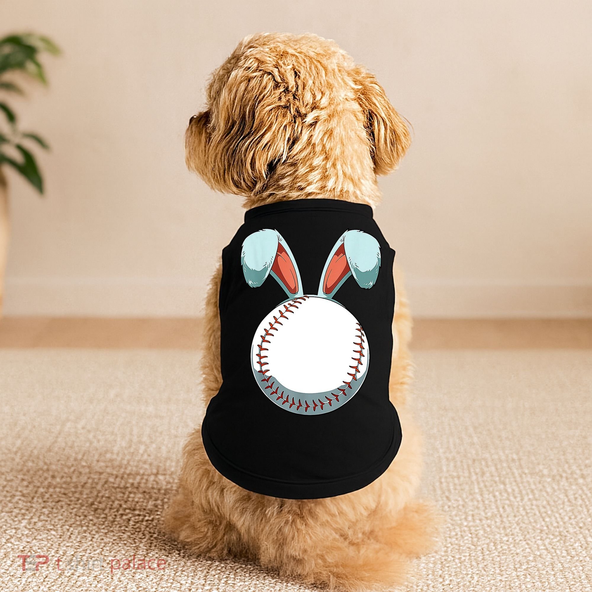 Baseball Bunny Easter Holiday Sport Lover Doggie Tank