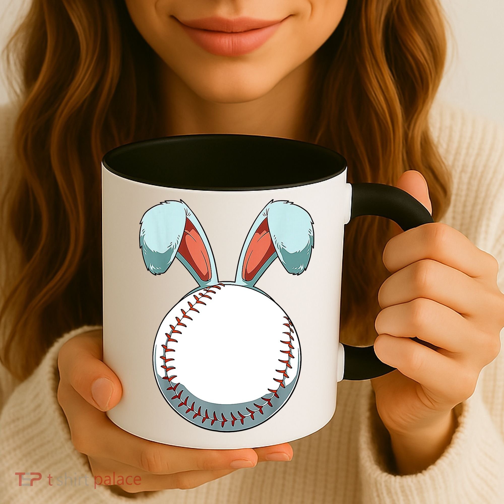 Baseball Bunny Easter Holiday Sport Lover Coffee Mug
