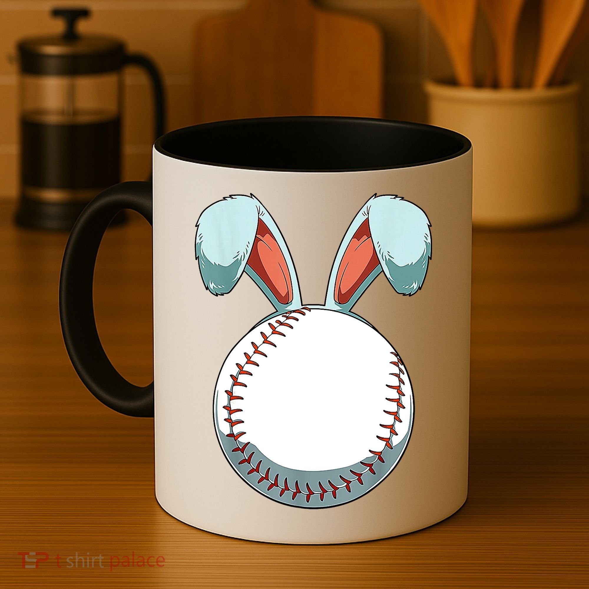 Baseball Bunny Easter Holiday Sport Lover Coffee Mug