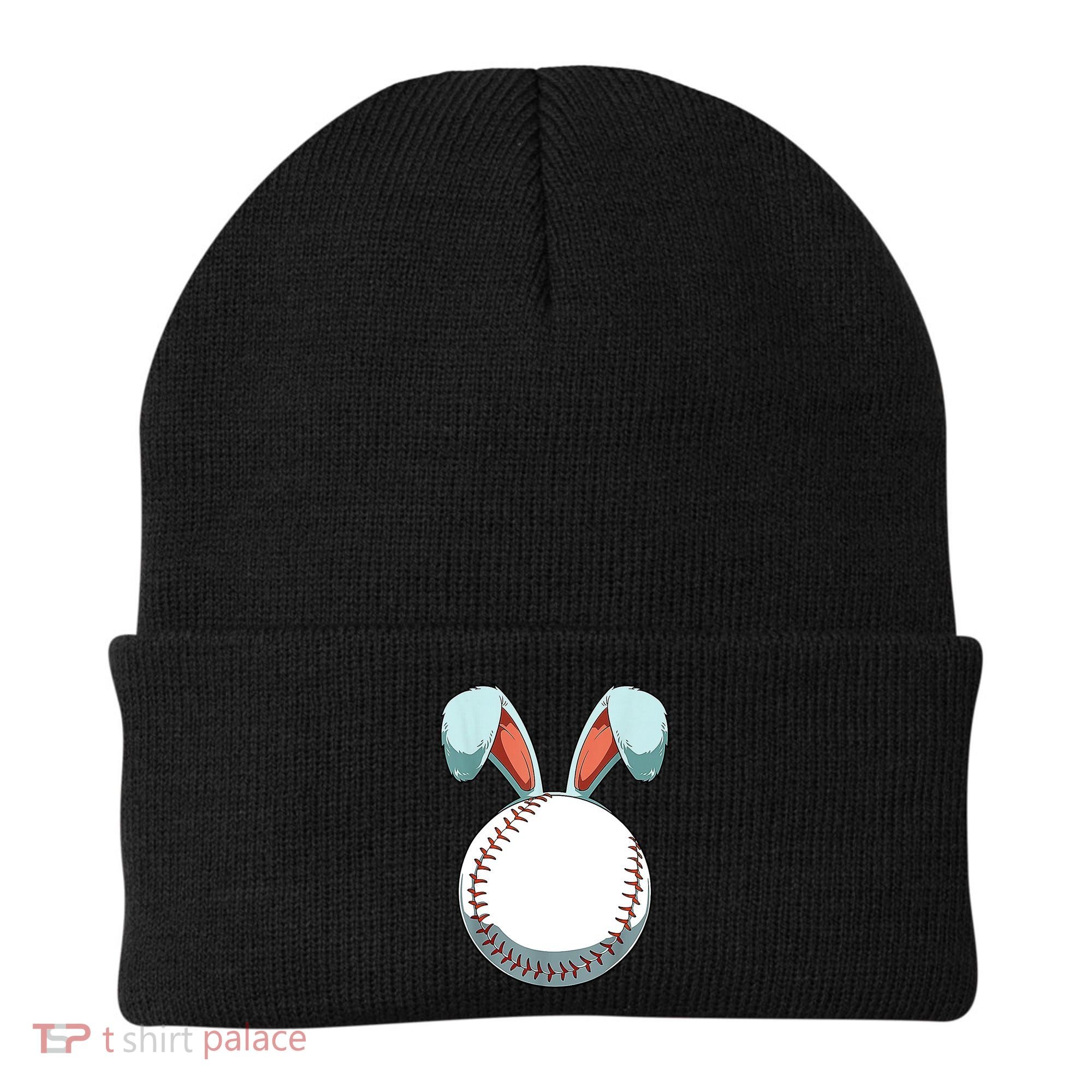 Baseball Bunny Easter Holiday Sport Lover Beanie