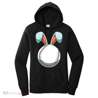 Baseball Bunny Easter Holiday Sport Lover Women's Hoodie